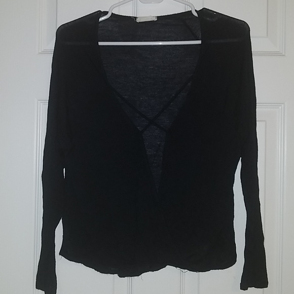 Criss Cross Front Blouse - Picture 1 of 3